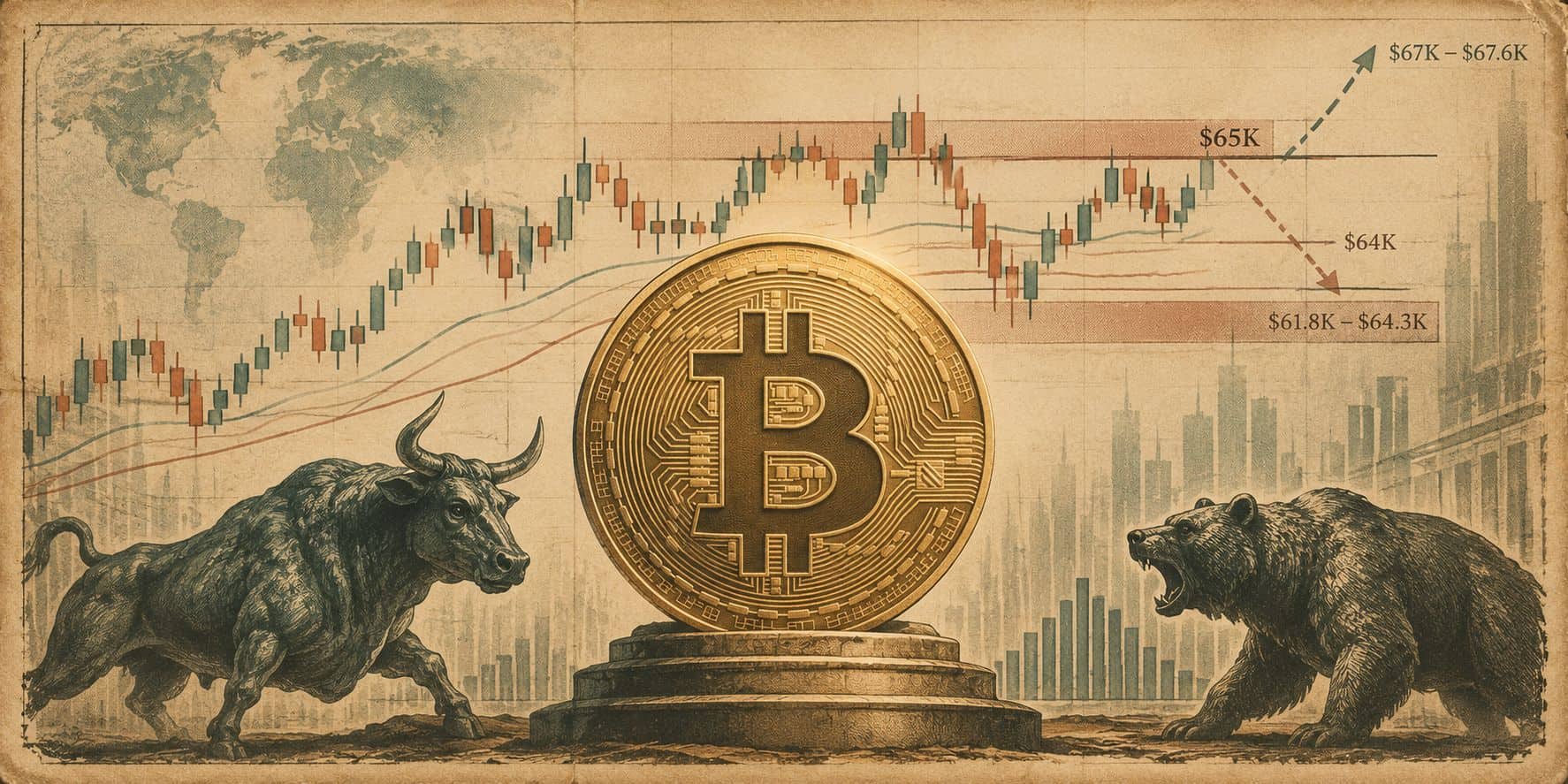 Bitcoin (BTC) Price Prediction: BTC Nears Major Supply Zone as Bulls Target a Break Above $65K