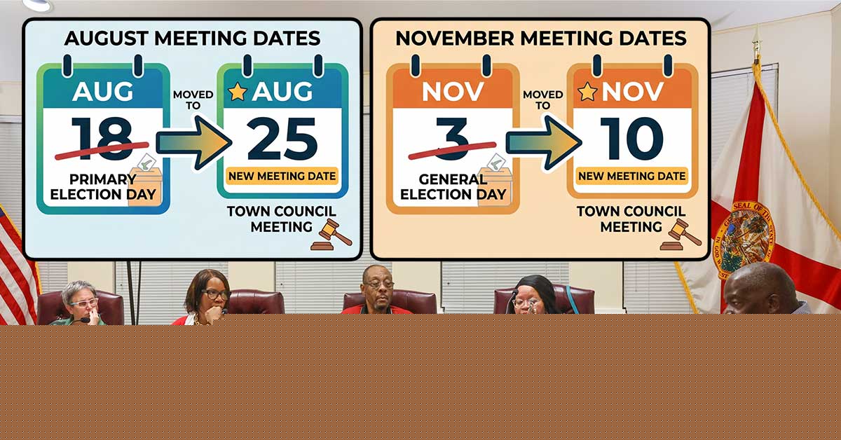 Two Century Council Meeting Dates Shifted Due To Election Days