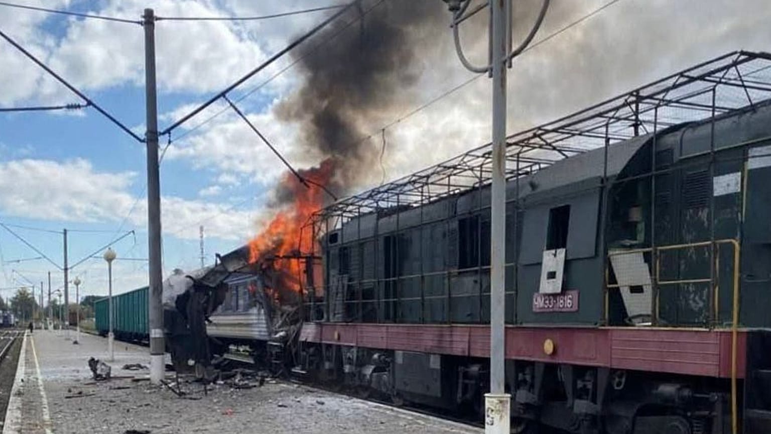 Più di trenta feriti e almeno un morto in un attacco russo contro una stazione ferroviaria in Ucraina