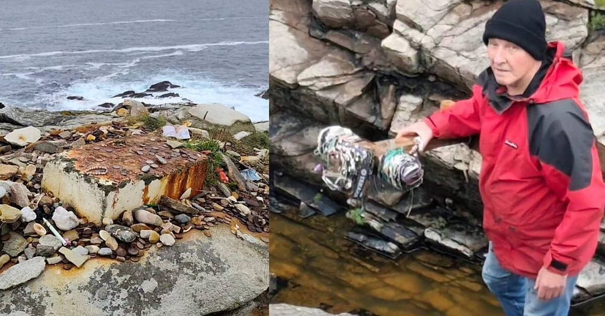 Brave Columba rescues iconic Banba's Crown cross after vandalism incident