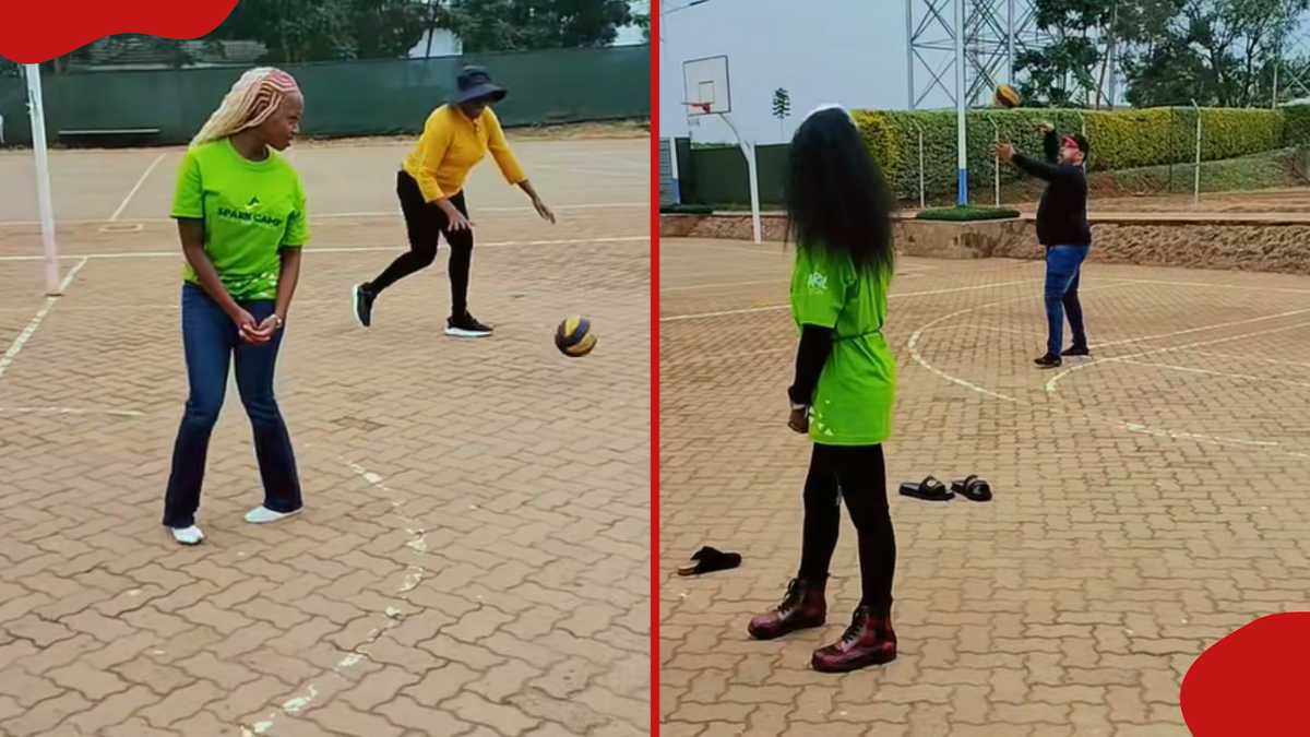 Video of Sky, Tash playing volleyball amid court drama with pastor Kanyari emerges