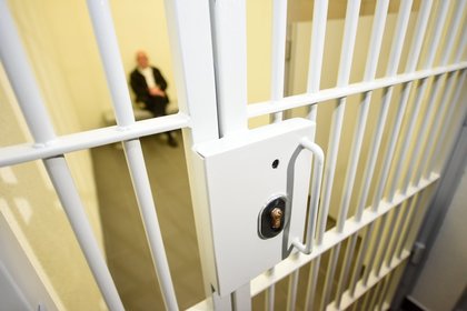 Neblaivus sulaikytasis užtvindė Alytaus policijos patalpas
