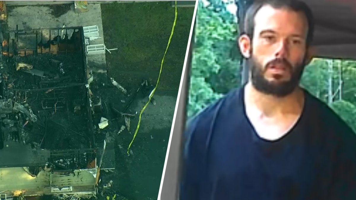 Manhunt for suspect ends three days after dad killed, raging house fire set in NY