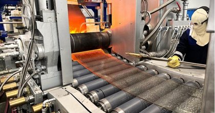Glass Futures rolls first glass from world-first experimental furnace