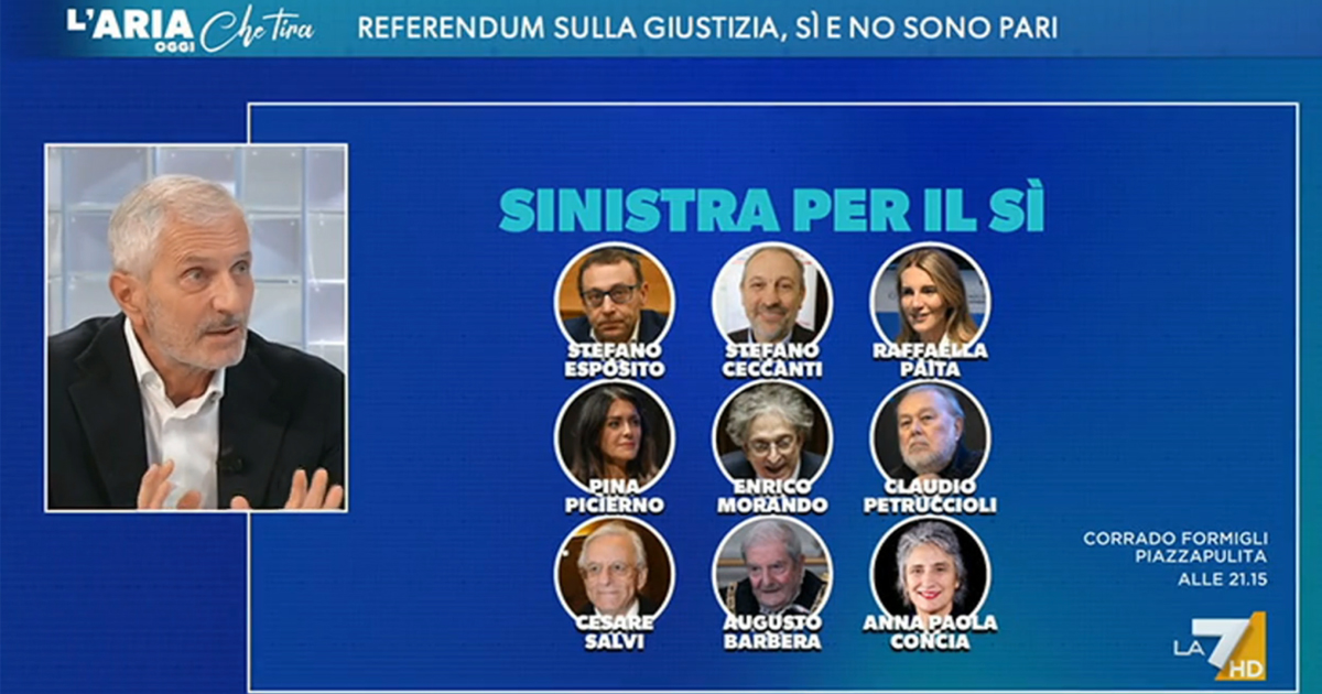 Referendum, Carofiglio gela il fronte del Sì, da Picierno a Concia: “Non vedo gente di sinistra lì”. Su La7