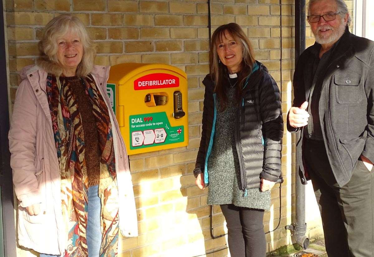 Lifesaving defibrillator installed at church