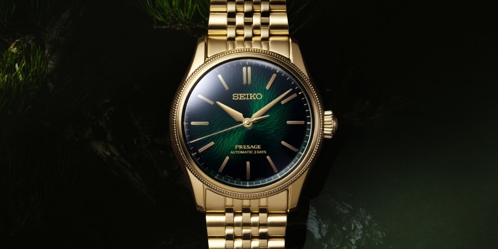 Seiko and TRADMAN’S BONSAI Recreate the Texture of Aged Pine Bark on a Presage Dial