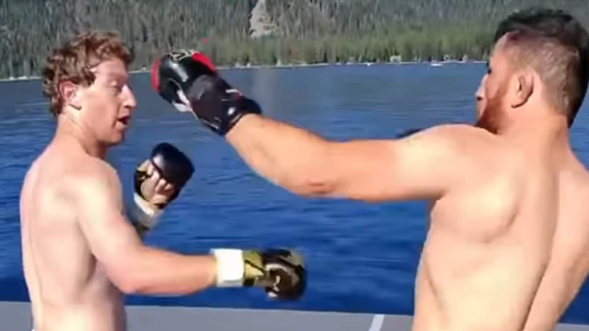 Mark Zuckerberg filmed sparring ex-UFC champion in the middle of a lake as he denies claim his $300 million yacht ignored distress call