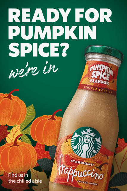 Spar UK lands exclusive Starbucks Pumpkin Spice Frappuccino® ahead of autumn