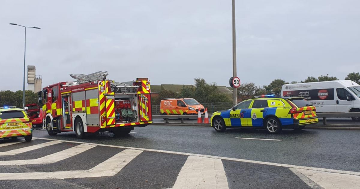 LIVE: Police, ambulance and fire engines at scene of crash on A19 - updates