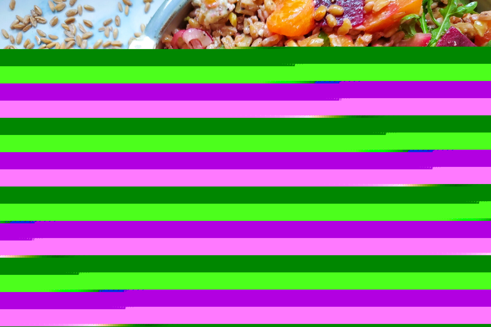 Roasted Beet and Farro Salad is both healthy and delicious