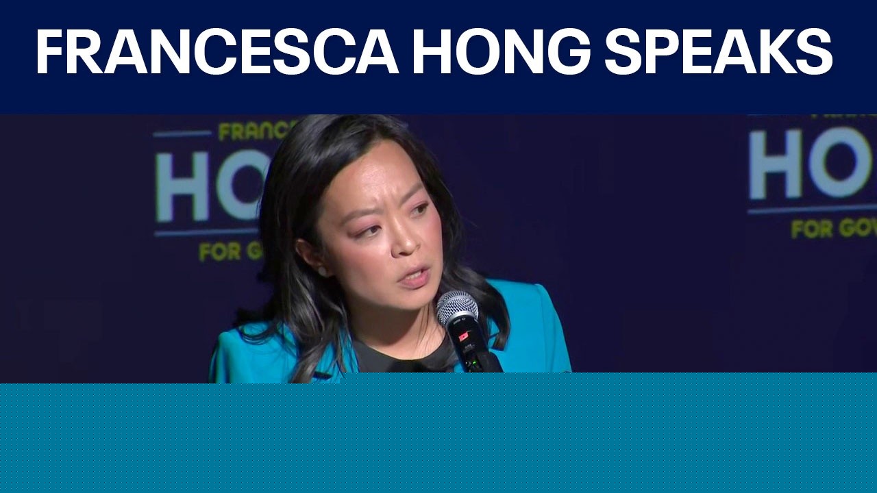 Wisconsin primary: Francesca Hong speaks to supporters