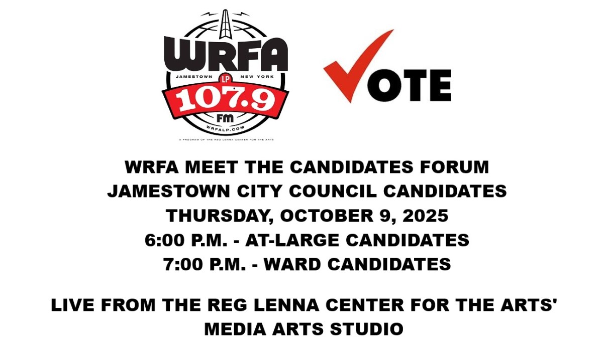 Jamestown City Council Meet The Candidates Forum To Be Hosted On WRFA