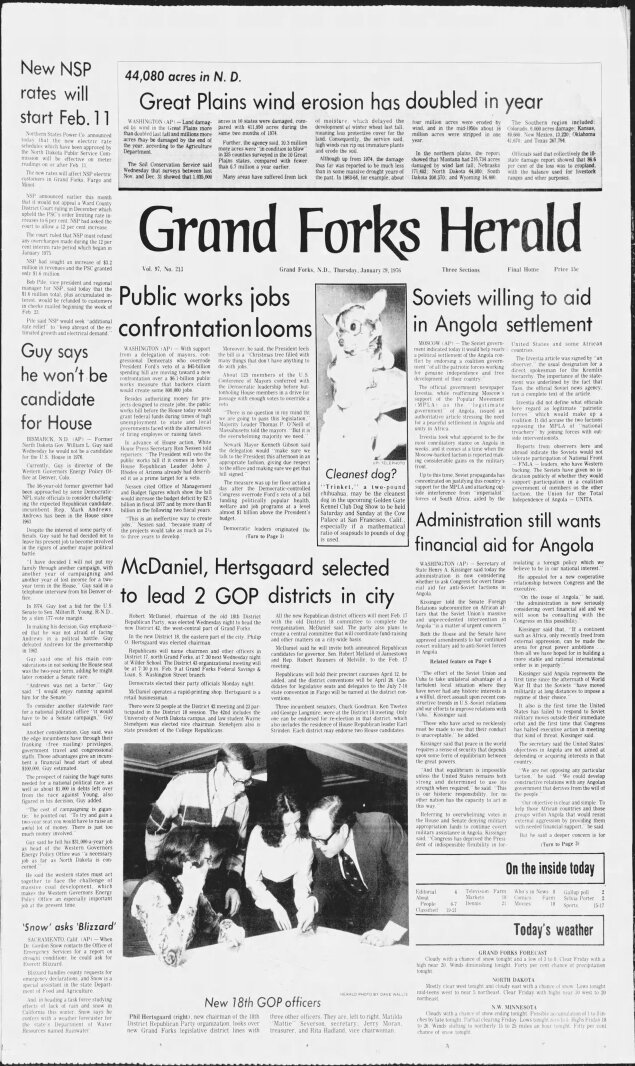 America 250:  50 years ago today - January 29, 1976