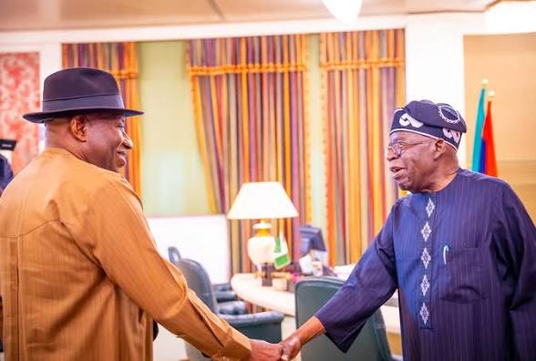 2027: Jonathan meets Tinubu in Aso Villa