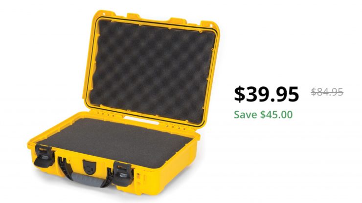 Nanuk 910 Hard Case with Foam (Yellow) on sale for $39.95 USD