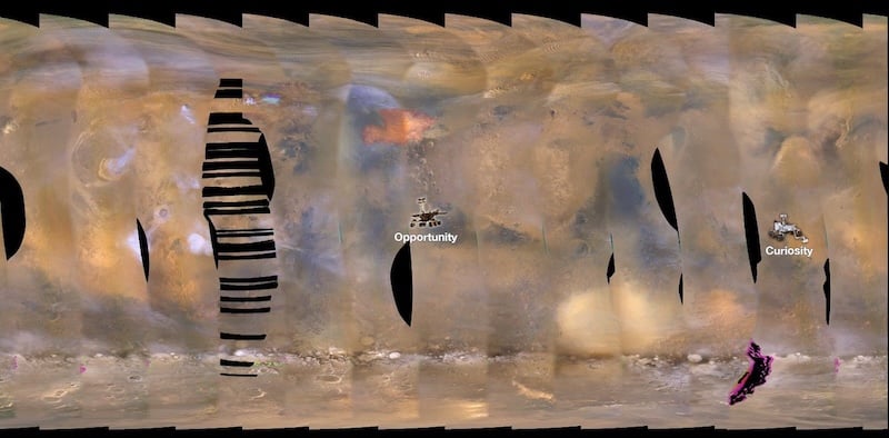 Mars' Double Storm Problem