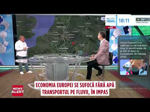 Economia Europei se sufocă fără apă. Transportul pe fluvii, în impas
