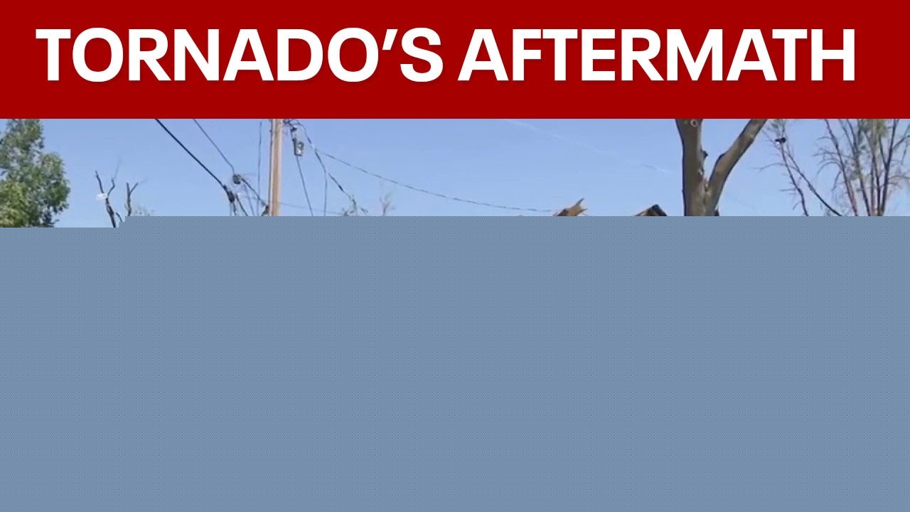 Menasha tornado aftermath, people cleaning up