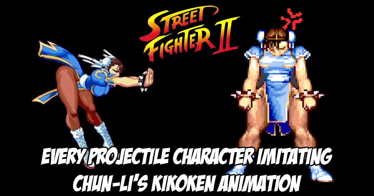 These imitations of Chun-Li's fireball animation by every other projectile character in Street Fighter 2 are as cursed as you'd expect