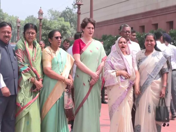 India News | Protest Vs Protest in Parliament: BJP Targets Rahul Gandhi over Ranchi Protests; Congress Demands Accountability from Amit Shah