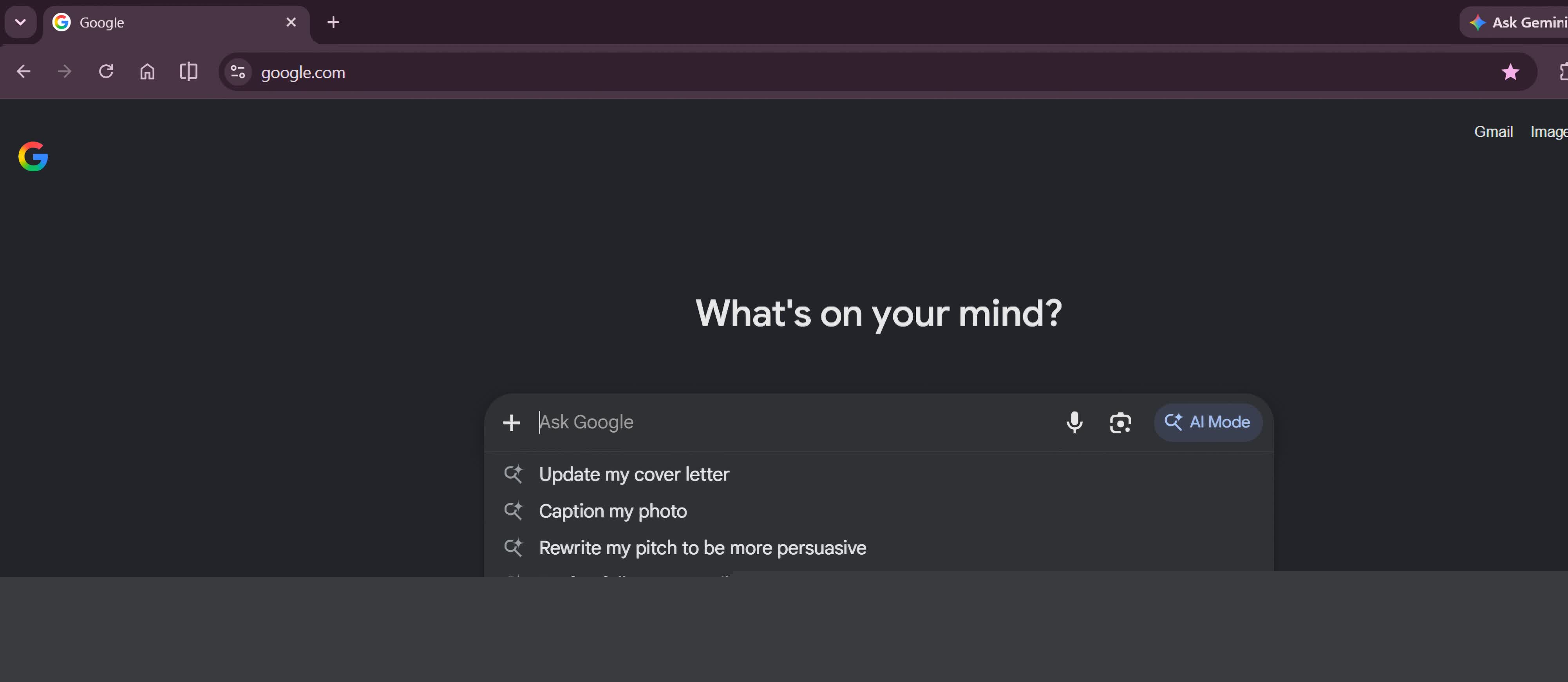 Google is testing a new homepage that buries the search button for AI