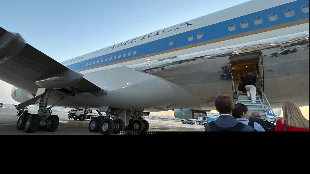 'Decoy' Air Force One was protected by US fighter jets, official says
