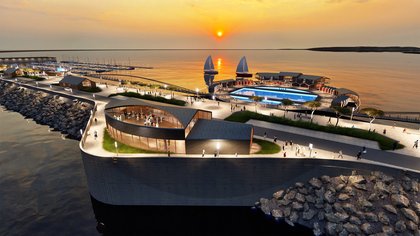 Marks Barfield Architects proposes UK tidal power station "to reduce reliance on fossil fuels"