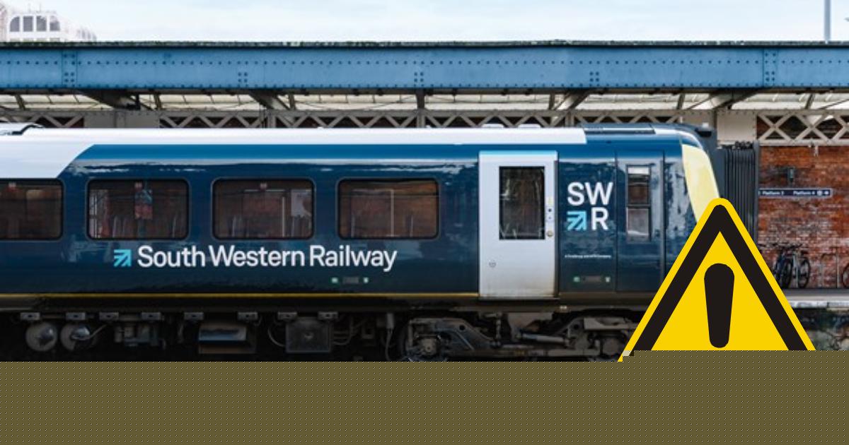 The South Western trains disrupted by engineering works this weekend