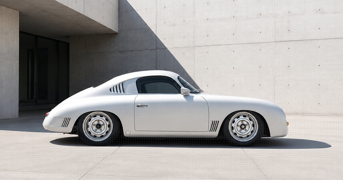thornley kelham hand-shapes porsche 356 body in aluminum over 2,000 hours