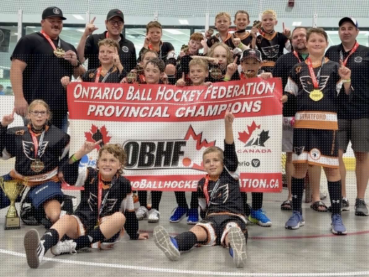 Stratford Phantoms win U10 provincial ball hockey title