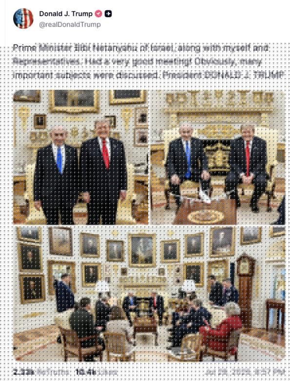 Trump Hosts Netanyahu at White House for Closed-Door Talks Focused on Iran Nuclear Threat and Security