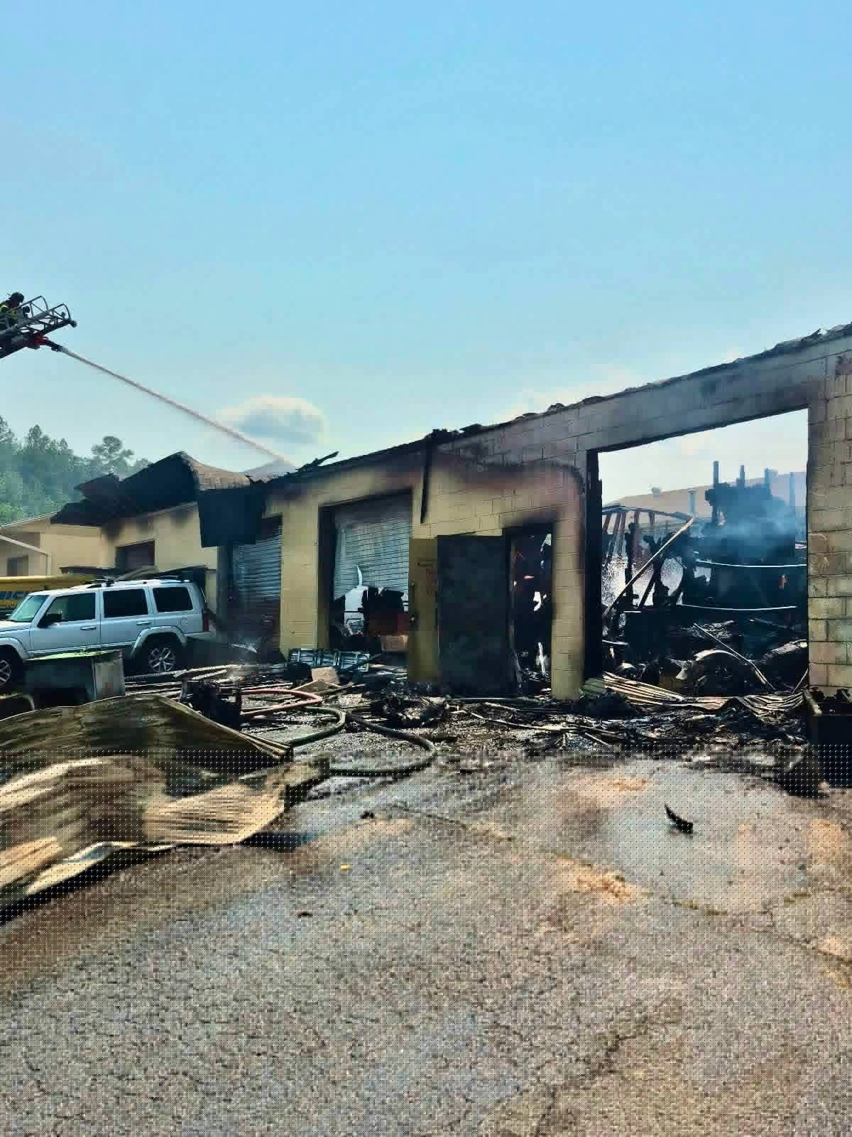 Three businesses destroyed in commercial building fire