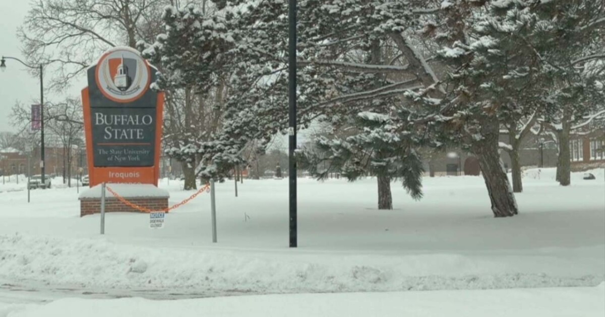 Buffalo State University employee says understaffing has led to delay in snow removal