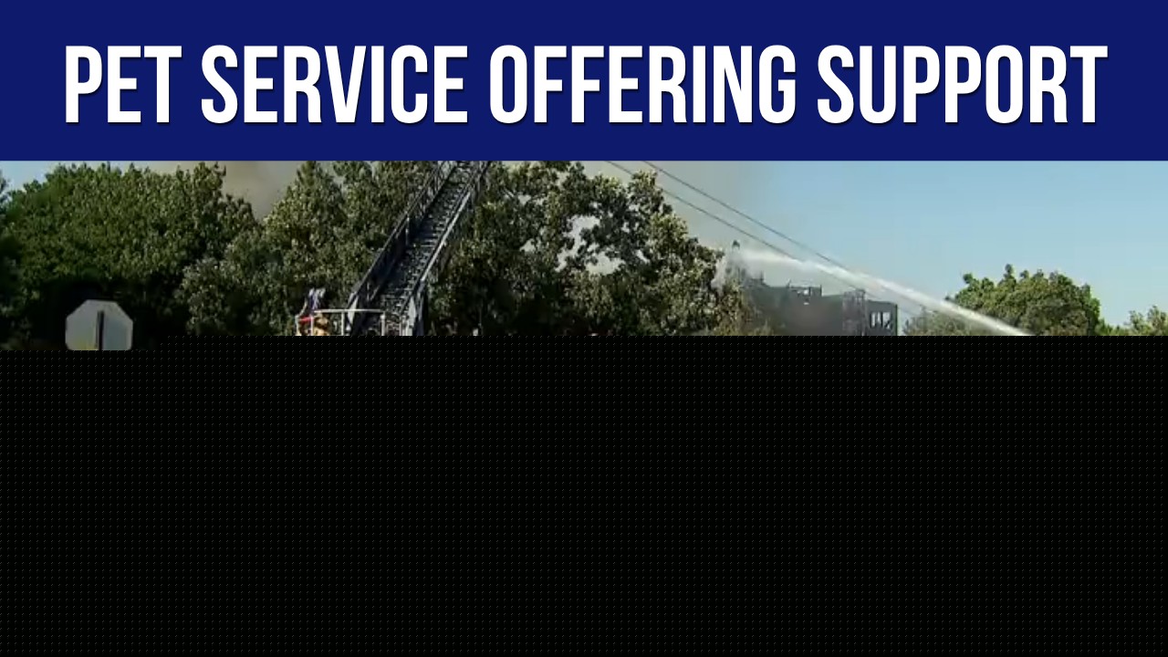 Pet boarding service offering support after apartment fire