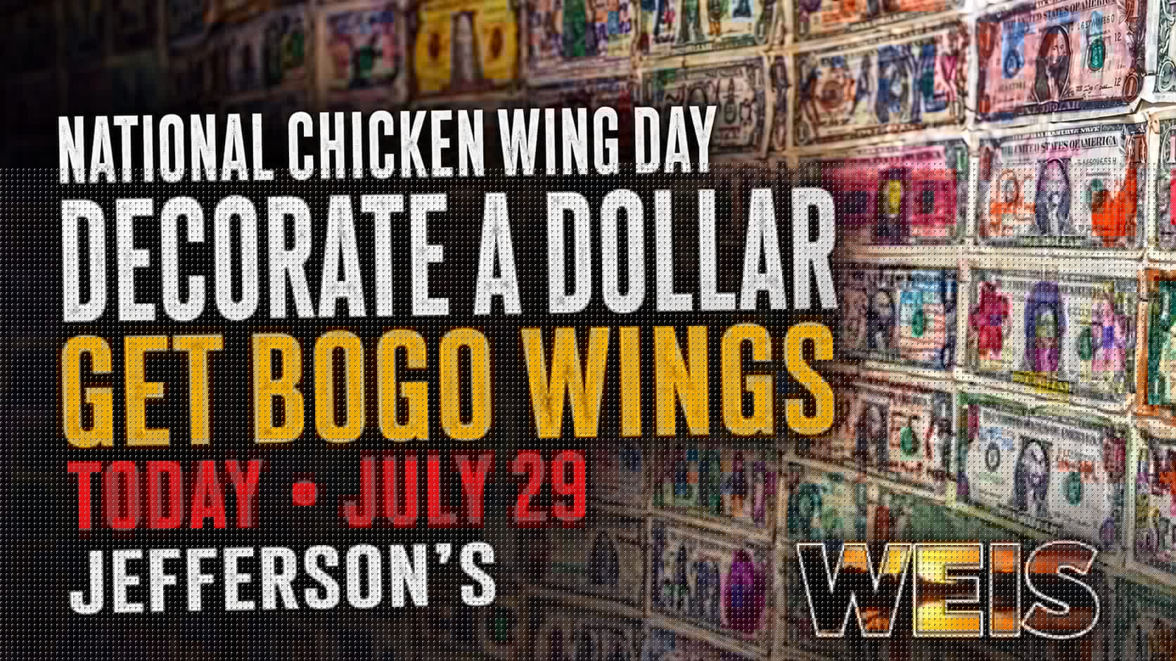 National Chicken Wing Day Brings BOGO Deal to Area Jefferson’s Restaurants