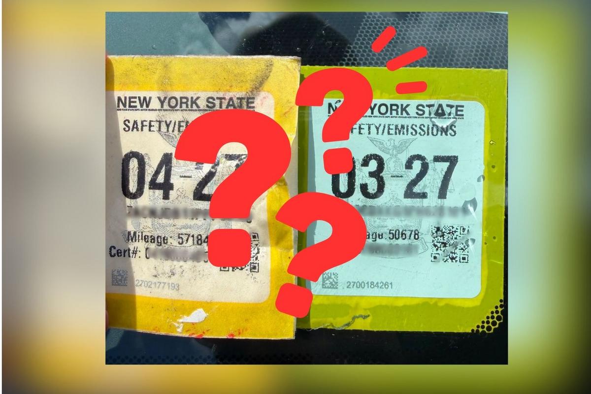 Can You Spot the Fake New York State Inspection Sticker?