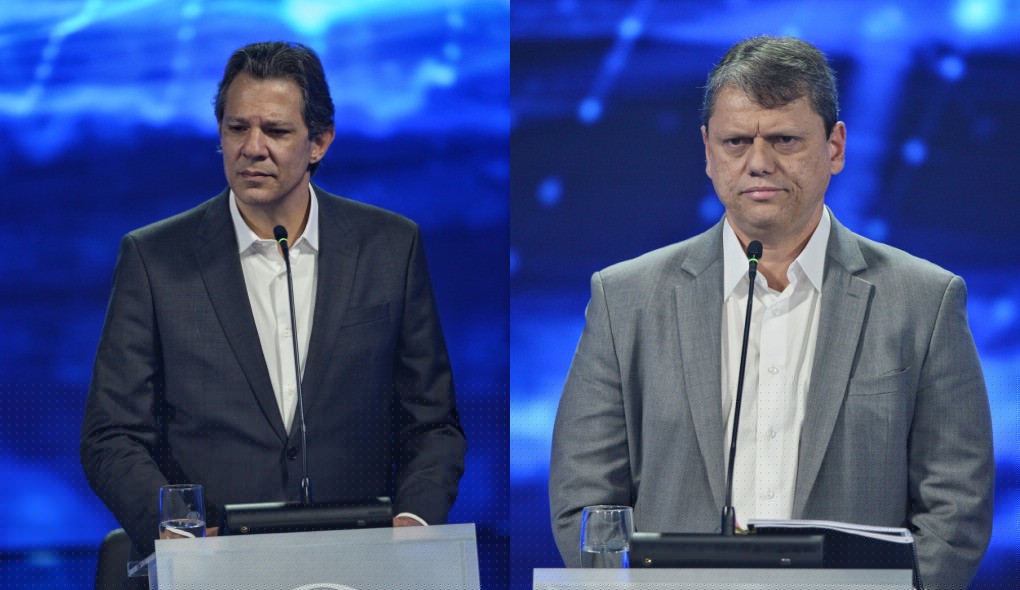 Únicos candidatos no primeiro debate para governo de SP, Tarcísio e Haddad reeditam duelo de 2022