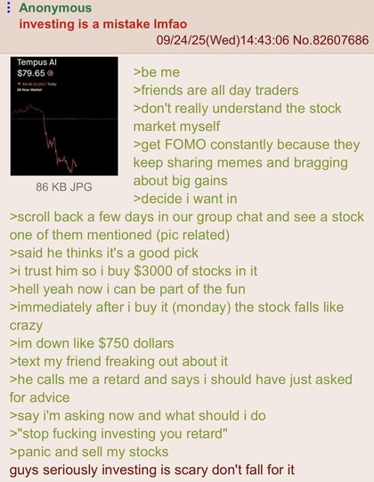 Greentext Stories - Anon panic sells and misses out big time | /r/Greentext