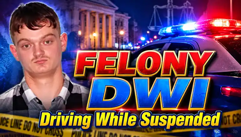 Felony DWI and revoked license charges follow traffic stop