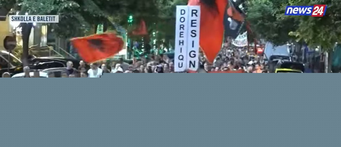 “O milet, Rama ka siklet!”, protestuesit marshojnë te shkolla e Baletit, thirrje qytetarëve: Bashkohuni me ne!