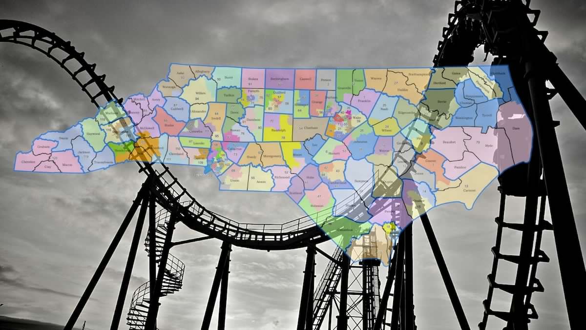 La montaña rusa de los distritos electorales de Carolina del Norte