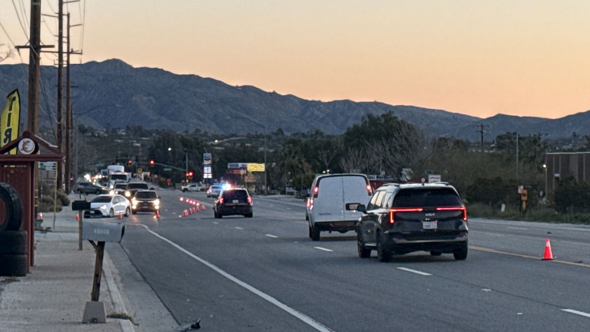 Pedestrian killed in crash Thursday morning in Morongo Valley