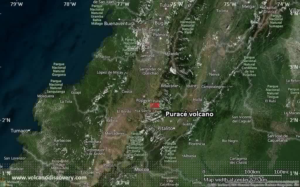 Puracé Volcano Volcanic Ash Advisory: ONGOING VA EMS
