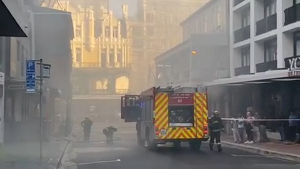 Fire engulfs building on Longmarket Street in Cape Town
