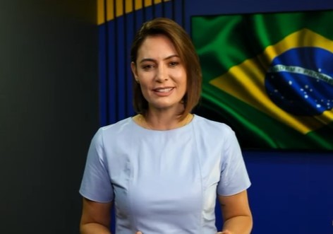 A 'justificativa' de Michelle Bolsonaro para não ter ido ao anúncio do vice de Flávio