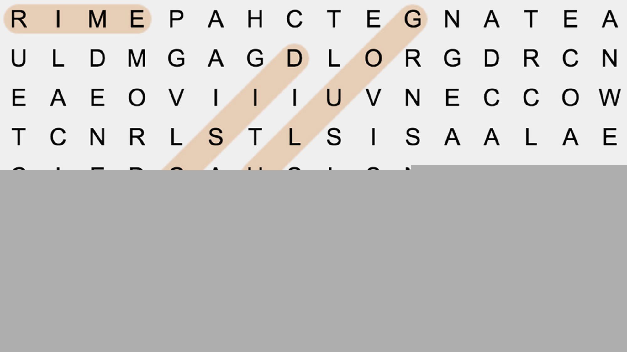 Mots mélangés gratuits - 5 août 2026 Grille n°5