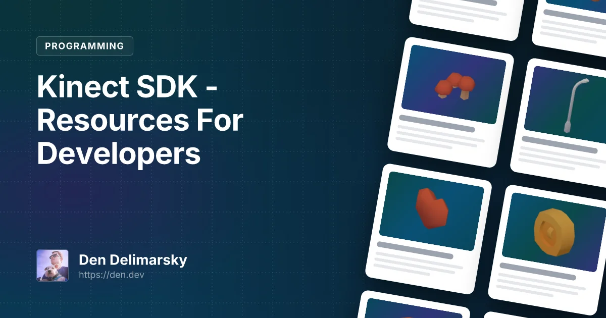 Kinect SDK – Resources For Developers