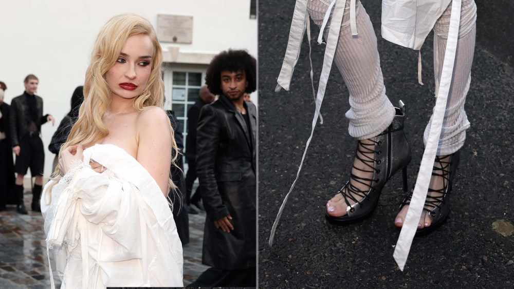Kim Petras Brings Fetish Romanticism to Paris in Ann Demeulemeester’s Hilla Boots at Paris Fashion Week