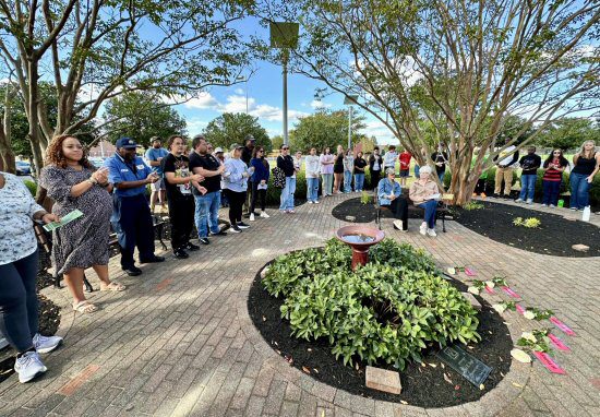 Memorial Garden Rededicated at James M. Bennett High School